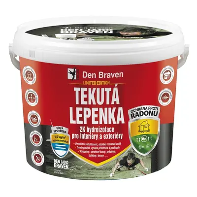 Den Braven Tekutá lepenka 2K hydroizolace pro interiéry a exteriéry 21 kg