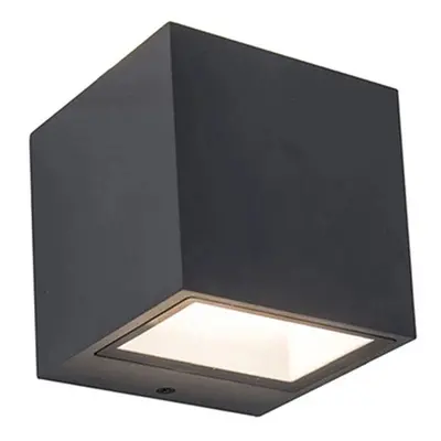 LUTEC LED nást. svítidlo GEMINI tm. šedé 9W 850lm 4000K IP54 86x88x85mm