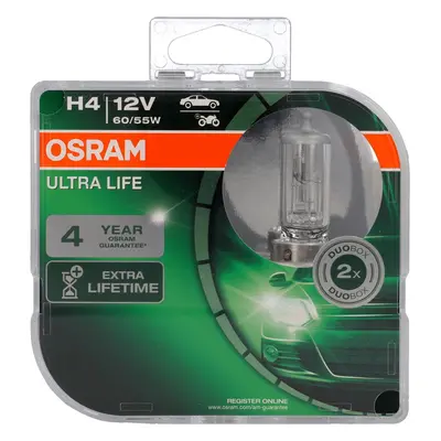 OSRAM Autožárovka Ultra Life H4, 2 ks