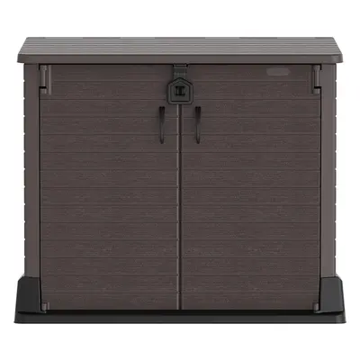 Duramax Zahradní úložný box StoreAway 850 l, hnědá, 130 x 110 x 74 cm