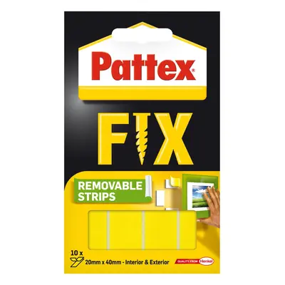 Pattex Montážní lepící proužky Super Fix, nosnost 2 kg, 19 x 40 mm