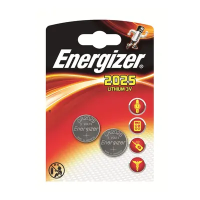 Energizer Lithiová knoflíková baterie CR 2025, 2 ks