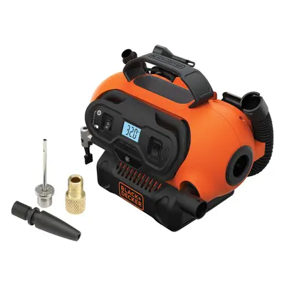 Black+Decker Kompresor BDCINF18N s 12V a 230V přípojkou nebo 18V akumulátorem