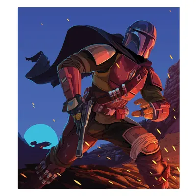 Komar Vliesová fototapeta Star Wars The Mandalorian Big Ambush 250 x 280 cm