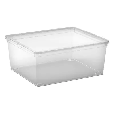 Kis Úložný box s víkem C Transparent M, 17 x 40 x 34 cm