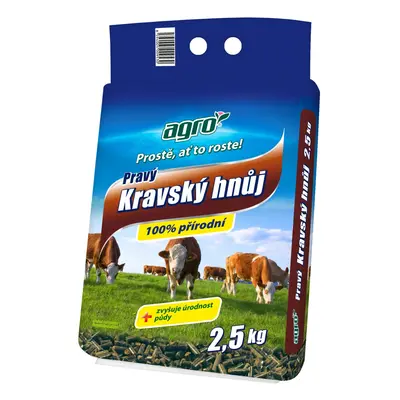 AGRO Pravý kravský hnůj 2,5 kg