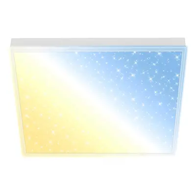 Brilo LED panel s efektem hv. nebe 21 W, 2200 lm, 3000-6500 K, pr. 38 x 7 cm