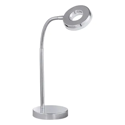 Stolní LED lampa chrom 27 x 12 cm