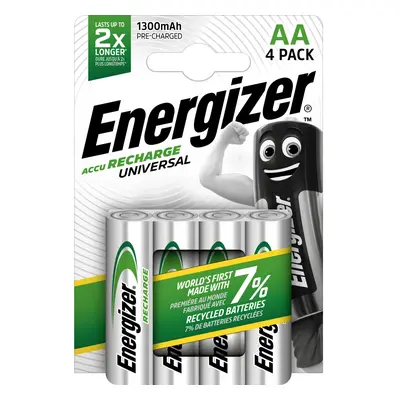 Energizer Akumulátor Universal AA Mignon 1300 mAh, 4 ks