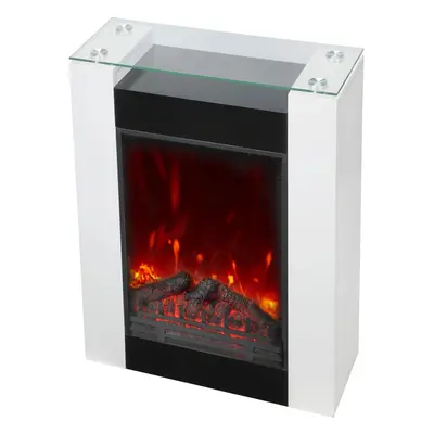 EL Fuego Elektrický krb Tessin bílý, 900/1 800 W, 58 x 79,5 x 17 cm