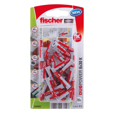 Fischer Hmoždinka DuoPower 6 x 30 K NV, 28 ks