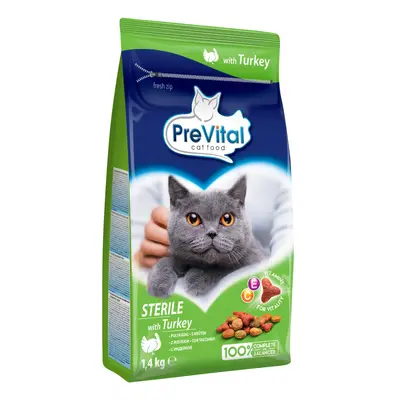 PreVital Granule pro kočky STRILE krůtí 1,4 kg