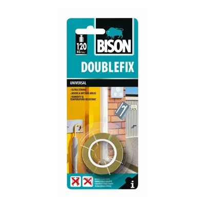 Bison Univerzální lepící páska Doublefx Universal 1,5 m x 19 mm