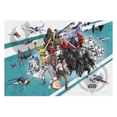 Komar Vliesová fototapeta Star Wars Cartoon Collage Wide 400 x 280 cm