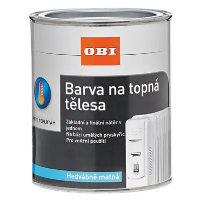 OBI Barva na topná tělesa bílá hedvábně matná 375 ml