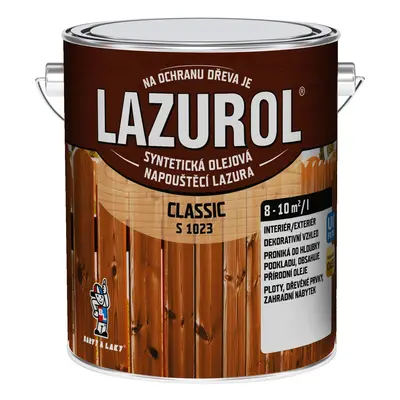 LAZUROL Lazura na dřevo CLASSIC S1023, 0000 bezbarvý 2,5 l