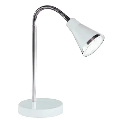 Reality Stolní LED lampa Arras, plast, bílá, 3000K, 350lm, 3,8W, pr.11,5 x 47 cm