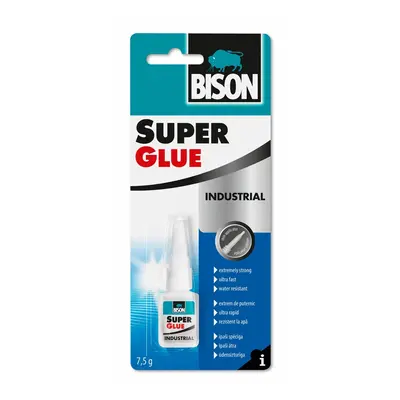 BISON Sekundové lepidlo SUPER GLUE PROFI, 7,5 g