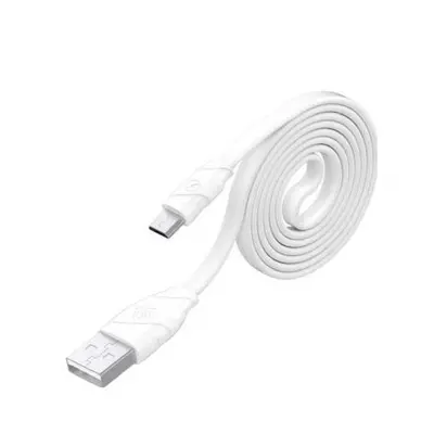 Swissten Datový kabel USB/Micro USB bílý 1,2 m