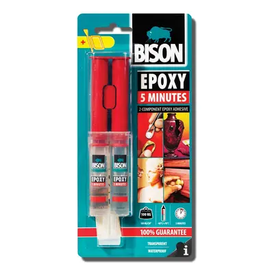 BISON Epoxidové lepidlo EPOXY 5 MIN, 24 ml