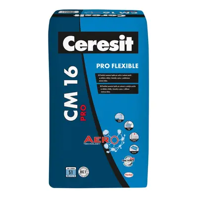 Ceresit Flexibilní cementové lepidlo na obklady a dlažby CM 16 PRO FLEXIBLE 25kg