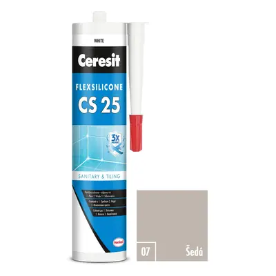 CERESIT CS 25 Sanitární silikon 07 Šedá 280 ml