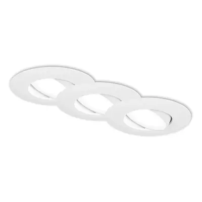 Briloner Vestavné bodové svítidlo LED 4,9W 480lm 4000K bílé pr. 90 x 42 mm, 3 ks