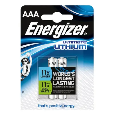 Energizer Lithiová mikrotužková baterie Ultimate AAA, 2 ks