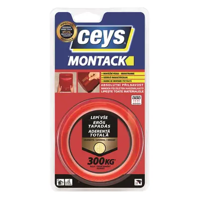 Ceys Páska oboustranná MONTACK LEPÍ VŠE OKAMŽITĚ 2,5 m x 19 mm