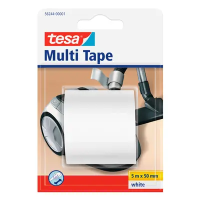 tesa Univerzální opravná PVC páska Multi Tape, bílá, 5 m x 50 mm