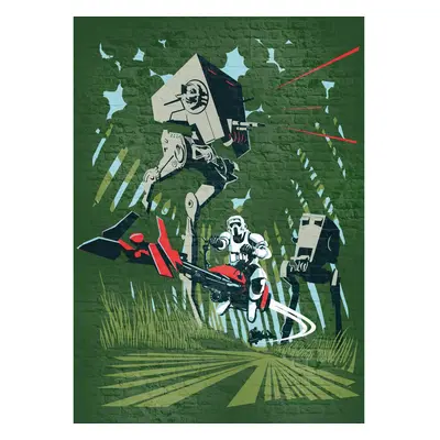 Komar Vliesová fototapeta Star Wars Classic Concrete Endor 200 x 280 cm