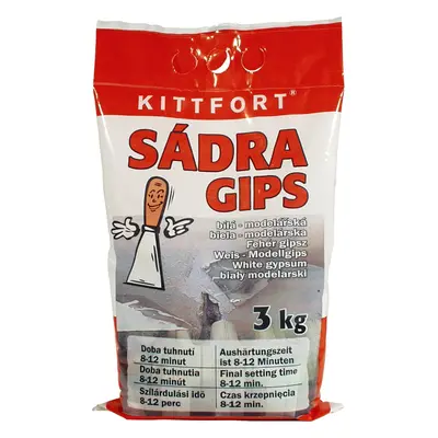 Kittfort Sádra modelářská bílá 3 kg