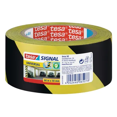 tesa Vyznačovací lepicí páska Signal Universal, žlutá/černá, 66 m x 50 mm