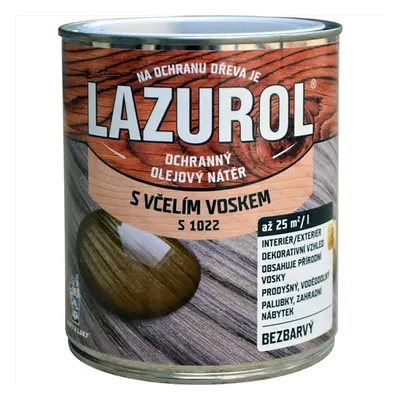 Lazurol Lak s včelím voskem S1022 transparentní 750 ml