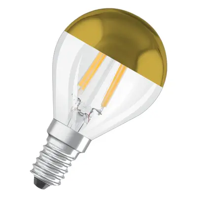 OSRAM LED žárovka CLP34 zrcadlová 4 W E14 2700 K teple bílá zlatá