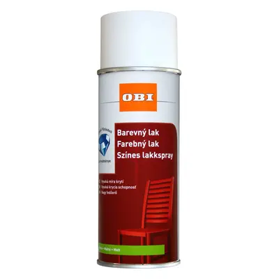 OBI Sprej matný RAL 9010 bílá 400 ml