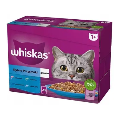 Whiskas Kapsička pro kočky Core rybí výběr v želé, 12 x 85 g