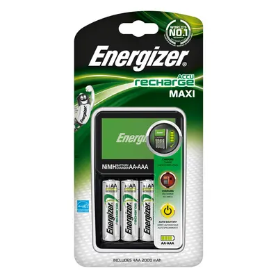 Energizer Nabíječka Maxi + 4AA Power Plus 2000 mAh Pre - charge, 1 ks