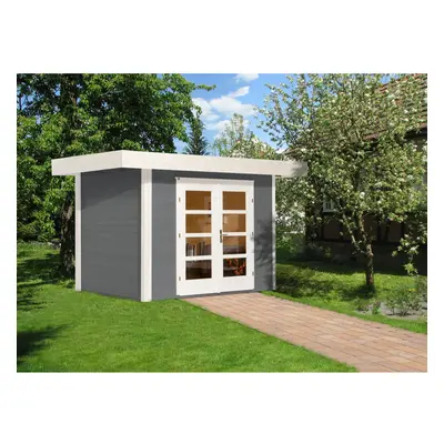 Weka Designový zahradní domek Komfort 126 Plus vel. 1 šedá 295 x 210 cm