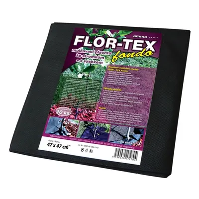 FLOR-TEX Fondo Netkaná mulčovací plachta černá 470 x 470 mm, 10 ks