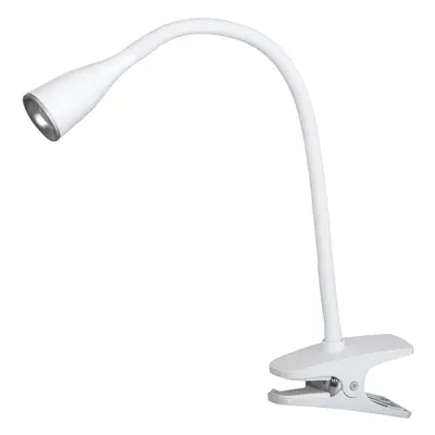 Rabalux Připínací stolní lampa Jeff, 4,5 W, 330 lm, 3000 K, bílá, 13 x 35 cm