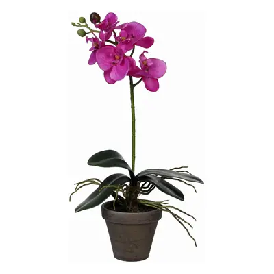 Mica Decorations Umělá orchidej fialová 48 cm