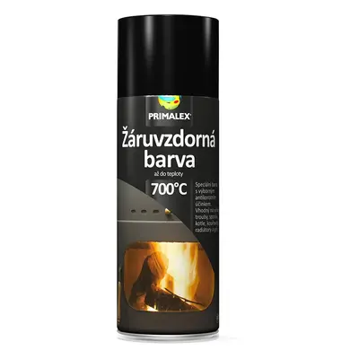 Primalex Žáruvzdorná barva ve spreji do 700 °C černá 400 ml