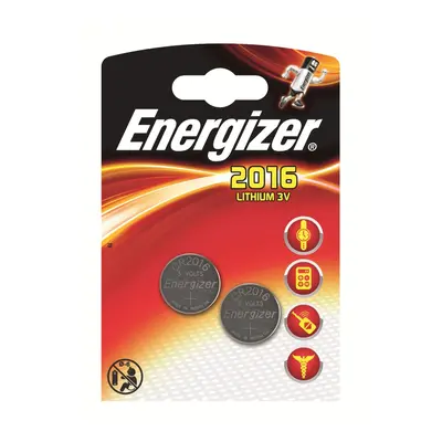 Energizer Lithiová knoflíková baterie CR 2016, 2 ks