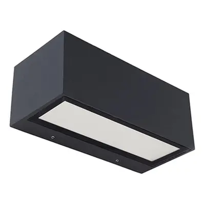 LUTEC LED nást. svítidlo GEMINI tm. šedé 21W 1230lm 4000K IP54 85x220x103mm