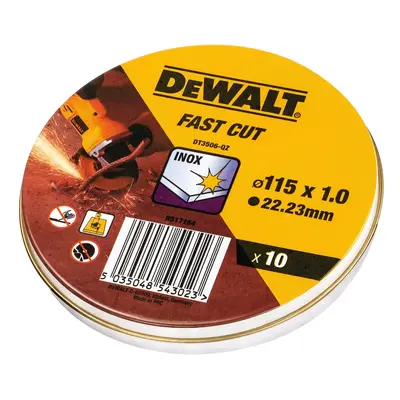 DeWalt Řezný kotouč na nerez DT3506 pr. 115 x 22,23 mm, 10 ks