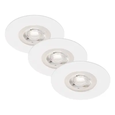 Briloner Vestavná LED svítidla Kulana sada 3 ks, 4,9W, 480 lm, 3000 K, bílá