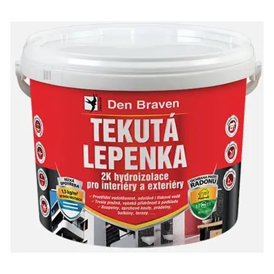 Den Braven Tekutá lepenka 2K hydroizolace pro interiéry a exteriéry 7 kg