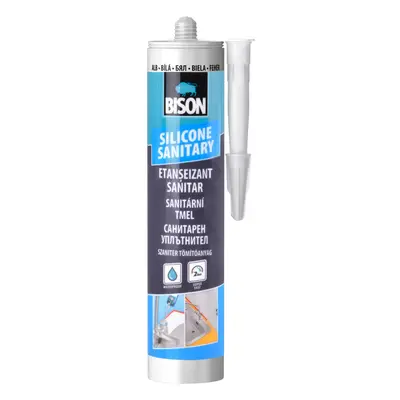 BISON Tmel sanitární SILICONE SANITARY bílý, 280 ml