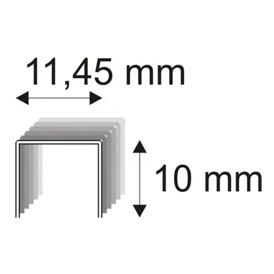 RON Spony čalounické 530/10 BL, délka 11,45 x 10 mm, 1000 ks